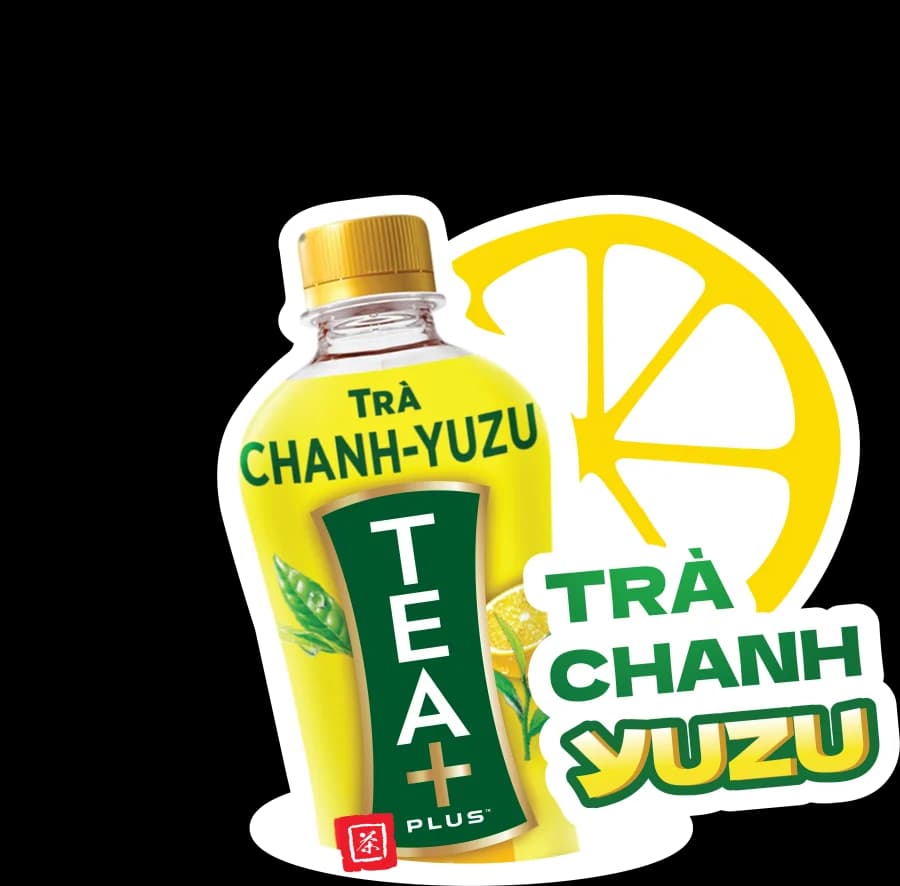 Logo Trà Chanh Yuzu TEA+ Plus